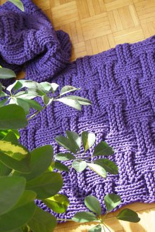 Μοβ χαλί κορδόνι