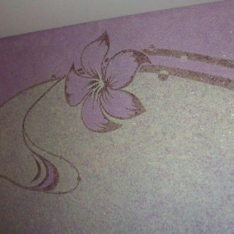 Μωβ υγρή ταπετσαρία