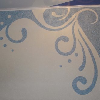 Μπλε υγρή ταπετσαρία