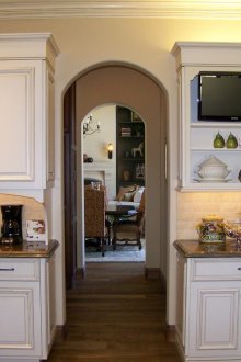 Τηλεόραση στην κουζίνα με στυλ provence