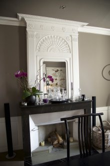 Γυψοσανίδα πάνω από το τζάκι