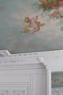Γυψοσανίδα στην οροφή με ζωγραφική