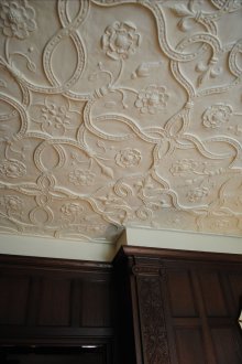 Γυψοσανίδα με μοτίβο στην οροφή.