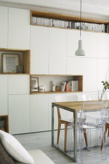 Tree in white interior