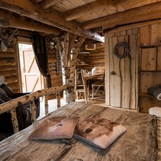 Ξύλο σε ένα ρουστίκ εσωτερικό