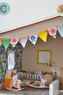 Kartona dekors leļļu mājai