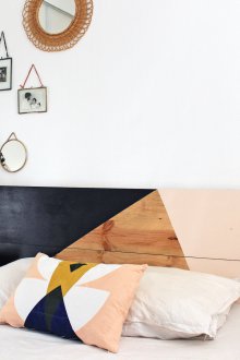 Διακόσμηση της κεφαλής του κρεβατιού με βαφή