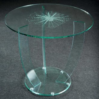 Γυάλινη στρογγυλή βάση για άνθη