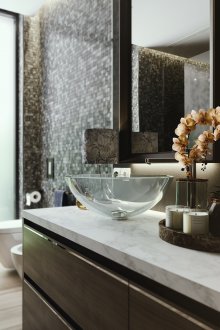 Μοντέρνο μπάνιο ντεκόρ