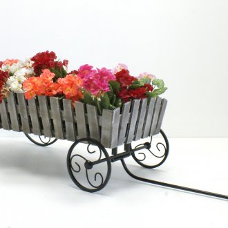 Όμορφο λουλούδι σταθεί σε σχήμα φορείου