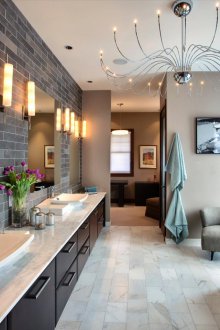 Μοντέρνο λουτρό τύπου wenge