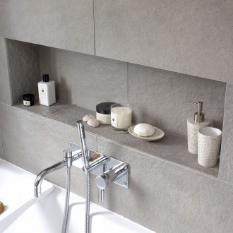 Ντουλάπα διακόσμηση με κεραμίδια