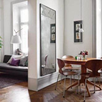 Διαχωριστικό γυψοσανίδας μεταξύ της κουζίνας και του καθιστικού