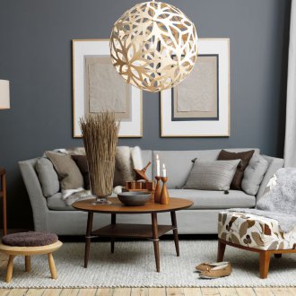 Εσωτερικό σε μπεζ και γκρι χρώματα.