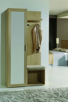 Garderobe i gangen eik