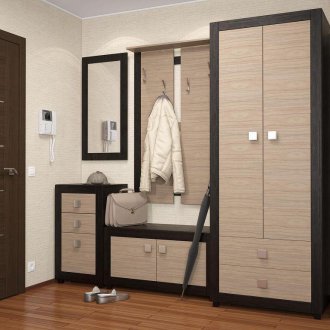 Garderobe i gangen to-tone