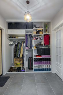 Garderobe i salen IKEA