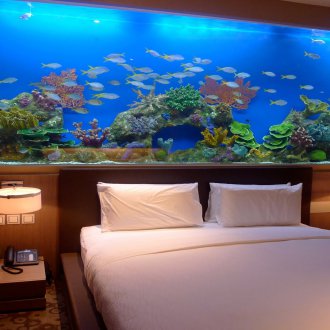 Διακόσμηση για το ενυδρείο στο υπνοδωμάτιο