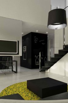 Τηλεόραση στο εσωτερικό με σκάλα