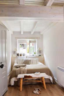 Επίπλωση σε ένα στενό υπνοδωμάτιο