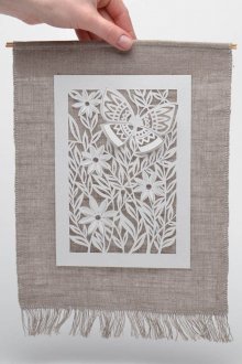 Panneau décoratif en papier ajouré