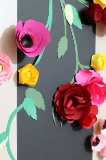 Διακοσμητικό πίνακα του έγχρωμου χαρτιού