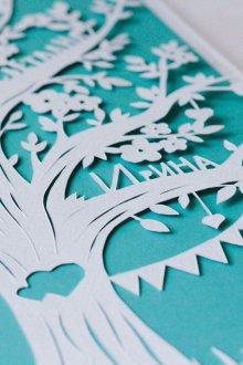 Διακοσμητικό πάνελ από χαρτί με δέντρο