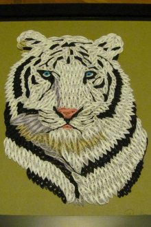 Διακοσμητικό πάνελ από χαρτί υπό μορφή τίγρης