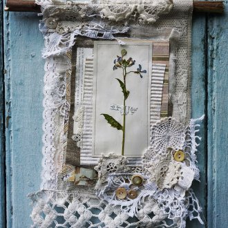 Διακοσμητικό πάνελ από χαρτί και ύφασμα