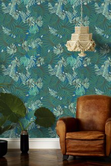 Τυρκουάζ χαρτί ταπετσαρίας