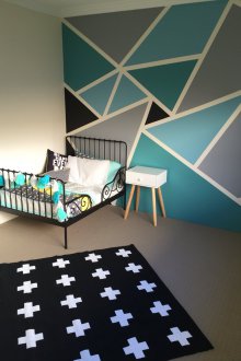 Τυρκουάζ σκανδιναβική ταπετσαρία