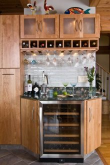 The highlight of the kitchen bar