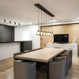 Φωτισμός κουζίνας με λάμπες