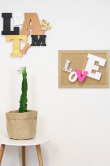 Buchstaben aus Styropor