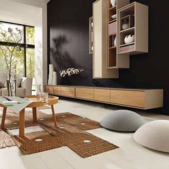 Τοίχος σε ένα σαλόνι σε μοντέρνο στυλ