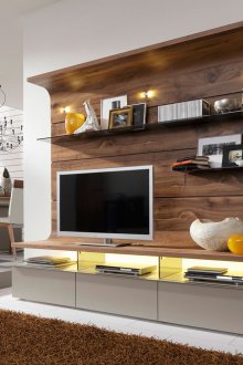 LED τοίχο στο σαλόνι