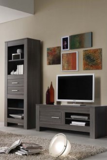 Τοίχος στο wenge του καθιστικού