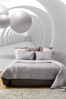 Στερεοσκοπική ταπετσαρία λευκό