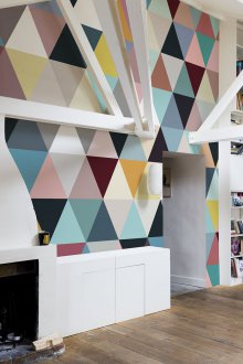 Στερεοσκοπική γεωμετρική ταπετσαρία