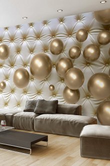 Στερεοσκοπική ταπετσαρία στο σαλόνι