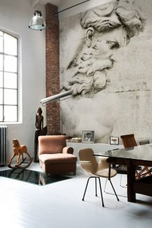 Στερεοσκοπική ταπετσαρία βιομηχανικού στυλ