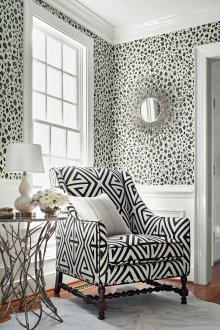 Στερεοσκοπική μονόχρωμη ταπετσαρία