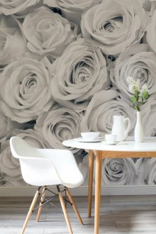 Στερεοσκοπική ταπετσαρία με τριαντάφυλλα