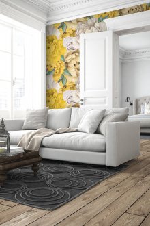 Στερεοσκοπική ταπετσαρία κίτρινο