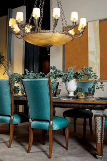 Κλασικό σχέδιο τιρκουάζ σαλόνι