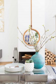 Σχεδιασμός σαλόνι με τιρκουάζ ντεκόρ