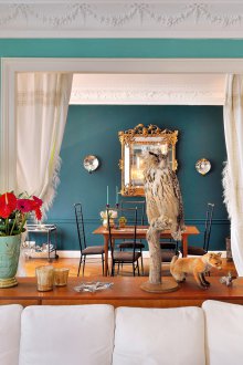 Τυρκουάζ σχεδιασμό σαλόνι