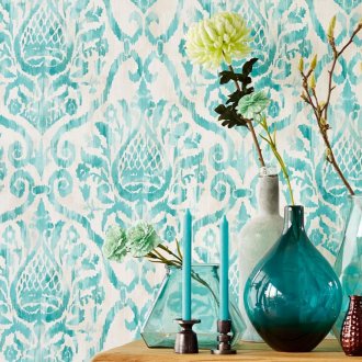 Έντυπο τυρκουάζ σαλόνι design