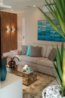 Τυρκουάζ σχεδιασμό σαλόνι