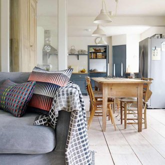 Διαχωρισμός ανάμεσα στην κουζίνα και το σαλόνι στο γαλλικό στιλ